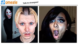 TROLLING OMEGLE with JUMPSCARES [upl. by Elleimac456]