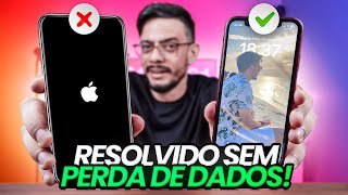 Como Resolver iPhone Travado na Tela da Maçã  2024 [upl. by Maeve]