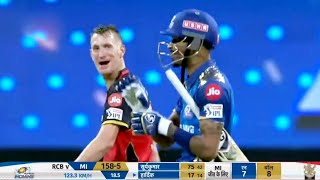 Hardik Pandya Fight With Chris Morris IPL 2020  Hardik Pandya Angry On Morris  Hardik VS Morris [upl. by Airdnax]