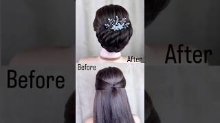 New✨latest bun hairstyle hairstylebymuski hairstyle bunhairstyle viral shorts shortvideo [upl. by Audrie]