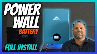 FULL INSTALL  Sungold Power Powerwall battery SG48100M to EG4 6000XP Inverter [upl. by Dich394]