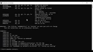 Commande CMD Lettre T TASKLIST [upl. by Namruht]