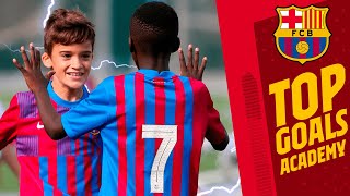 AMAZING GOALS FROM FC BARCELONAS ACADEMY October 2021 ⚽🔥🔥 [upl. by Lurleen]