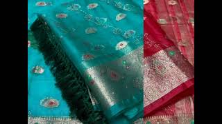 silik ka saree ka har colour ka design pasand aaye to like kijiye [upl. by Namzzaj]