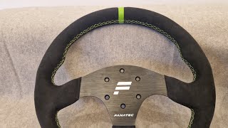 Fanatec Alcantara vs R300 Lenkrad Vergleich Wheel Lenkradkranz Clubsport Universal Hub V2 SimRacing [upl. by Yaja154]