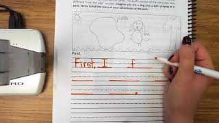 1st Grade Narrative Writing Writing Your Beginning [upl. by Ahsiekahs]