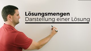 Lösungsmengen Darstellung einer Lösung bei GleichungenUngleichungen  Mathe by Daniel Jung [upl. by Ennylyak829]