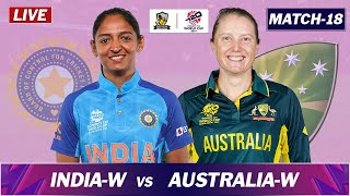 INDIA vs AUSTRALIA MATCH 18 LIVE SCORES  SHARJAH  IND w VS AUS w LIVE  ICC WORLD CUP LIVE  IND [upl. by Athalla]