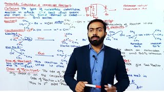 SN1 Reaction  Nucleophilic substitution of unimolecular reaction  12th class chemistry  ch10 [upl. by Enautna]