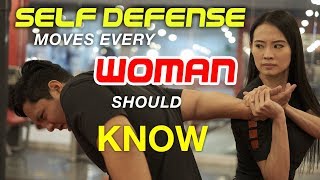 SELF DEFENSE MOVES EVERY WOMAN SHOULD KNOW [upl. by Adnoral875]