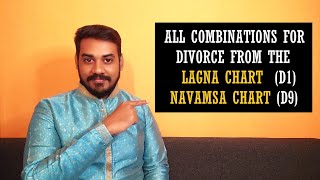 Combinations For Divorce From Lagna Chart amp Navamsa Chart [upl. by Iyre]