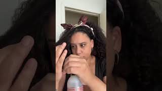 Spray Gel In ACTION 💥 A Quick and Easy Gel for Curly Hair [upl. by Eustazio]