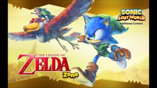 Sonic Lost World music  The Legend of Zelda Zone Dungeon Theme [upl. by Kcirdek]