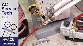 Steps to Vacuum and Charge Refrigerant on a Mini Split Unit [upl. by Berkley809]