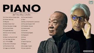 Ryuichi Sakamoto amp Joe Hisaishi Best Piano Music Collection  Relaxing Instrumental Music [upl. by Robillard]