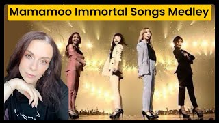 MAMAMOO IMMORTAL SONGS MEDLEY REACTION [upl. by Alamak]