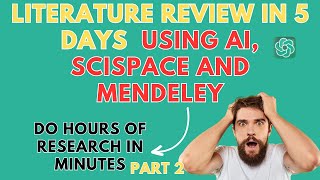 Do hours of Research Literature review in minutes using AI tool PART 2 Fast Citations References [upl. by Edieh]