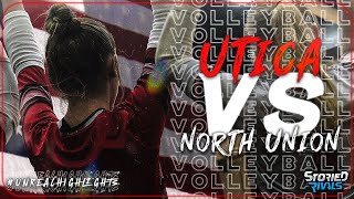 HIGH SCHOOL VOLLEYBALL  Utica vs North Union  HIGHLIGHT [upl. by Ettenawtna]