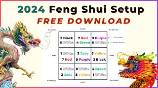 2024 Flying Star Feng Shui Suggestions  Free Download  Year of the Dragon [upl. by Noramac]