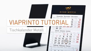 Tutorial amp Unboxing Tischkalender Metall in InDesign gestalten [upl. by Ruhtracm]