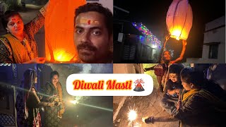 Diwali masti🌋 with familyHappy diwali [upl. by Toogood]