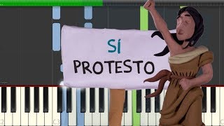 Los Prisioneros El Baile de los que Sobran Piano Cover Midi tutorial Sheet app Karaoke [upl. by Pozzy563]