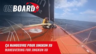 Ça manoeuvre pour Jingkun Xu  Vendée Globe 2024 [upl. by Ettenwahs457]