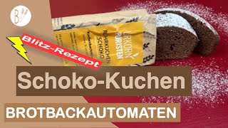 BrotbackautomatenBlitzrezept Backmischung Schokokuchen von den Urkornpuristen Lecker [upl. by Aynatal]