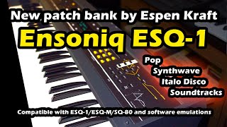 Ensoniq ESQ1 new patch bank out now [upl. by Stimson]