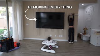 EXTREME LIVING ROOM MAKEOVER  2024 Full Transformation [upl. by Retsam]