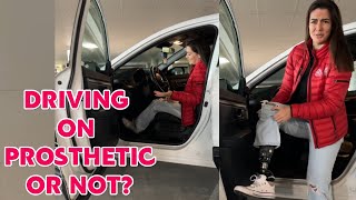 How amputee lady drive without prosthetic leg  amputee life [upl. by Purdum]