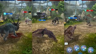 Pvp battle Unique vs Unique  Jurassic world alive [upl. by Aissirac358]