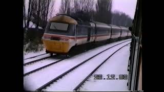 RAILFREIGHT CLASS 31s3112631252 Departing from Kettering28 12 93Neil Hayton railway memories [upl. by Inahpit]