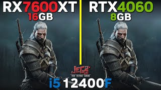 RTX 4060 vs RX 7600 XT  i5 12400F  Tested in 15 games [upl. by Ahsenrac]