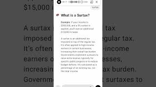 What is a Surtax [upl. by Jueta591]