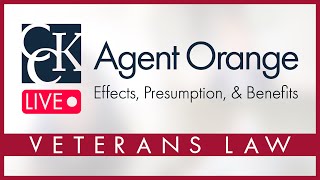 Agent Orange Effects Presumption and Veterans Benefits Breakdown [upl. by Eitak523]