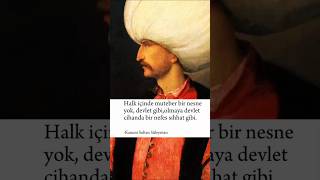 Kanuni Sultan Süleyman Cihanda ki en önemli unsurtarih shorts [upl. by Airtemak496]