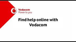 Get the Help you need Online at Vodacomcoza [upl. by Eledoya]