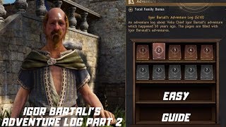 Black Desert Igor Bartalis Adventure Log Part 2 Ps4 [upl. by Candy]