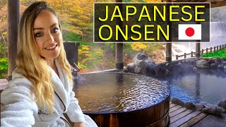 Getting Naked in a Japanese Onsen We try a Traditional Nude Bath in Japan 🇯🇵 [upl. by Garwood]