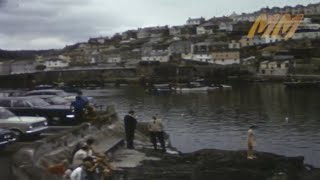 Mevagissey and Looe in Cornwall England 1970s old cine film 095 [upl. by Leizo]