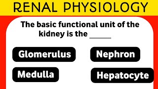 MCQs on Renal Physiology [upl. by Anippesuig982]