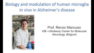 European Microglia Webinar Series by Renzo Mancuso 20231205 [upl. by Noedig]