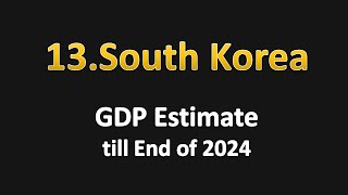 South Korea GDP Estimate till End of 2024 [upl. by Akili400]