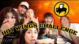 SPICY WINGS CHALLENGE 🥵🔥 [upl. by Leiser15]