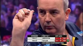 2015 World Darts Championship FINAL Anderson vs Taylor pt 1 [upl. by Eicats]