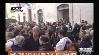 15012014CARROZZIERI quotA RISCHIO DEMOLIZIONEquot PROTESTA A ROMA [upl. by Chev]