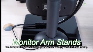 aluminium alloy monitor swivel arm automatic rotation laptop stand lifting [upl. by Deborath]