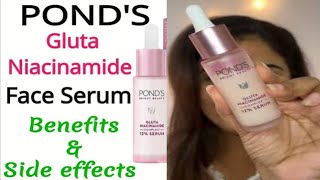 Ponds Gluta Boost Niacinamide Serum  Ponds Anti Pigmentation Serum  Full Honest Review [upl. by Gunner]