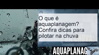 O que é aquaplanagem Confira dicas para pilotar na chuva [upl. by Wald]